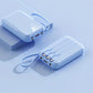 Portable Phone Charger 10000mAh with Cable