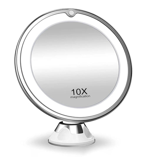 Bright Adjustable Vanity Mirror 10x Magnification - HappyKidMart