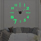 Stylish Wall Clock with 3D Number Display