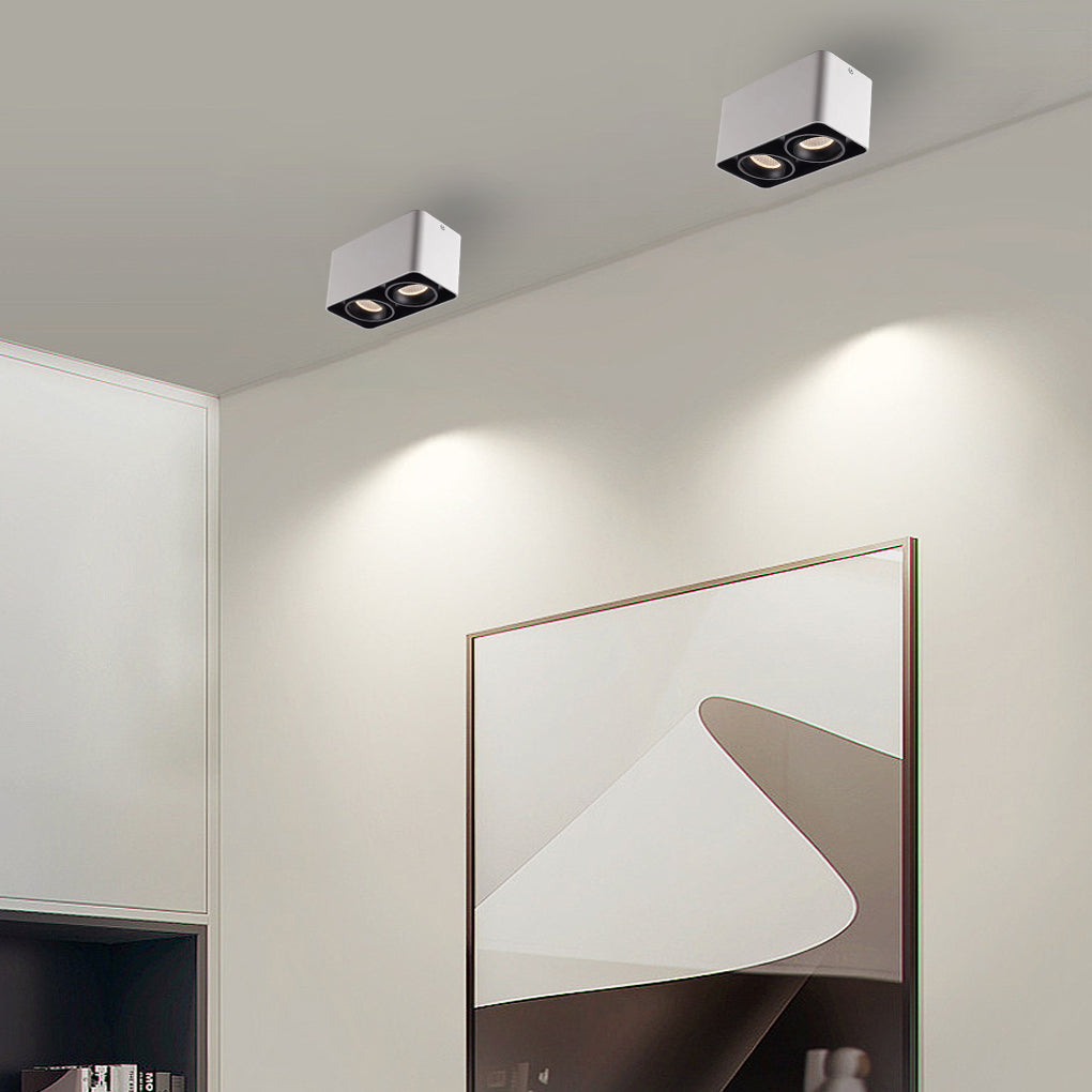 Contemporary LED Ceiling Light | Adjustable Square Spot - HappyKidMart