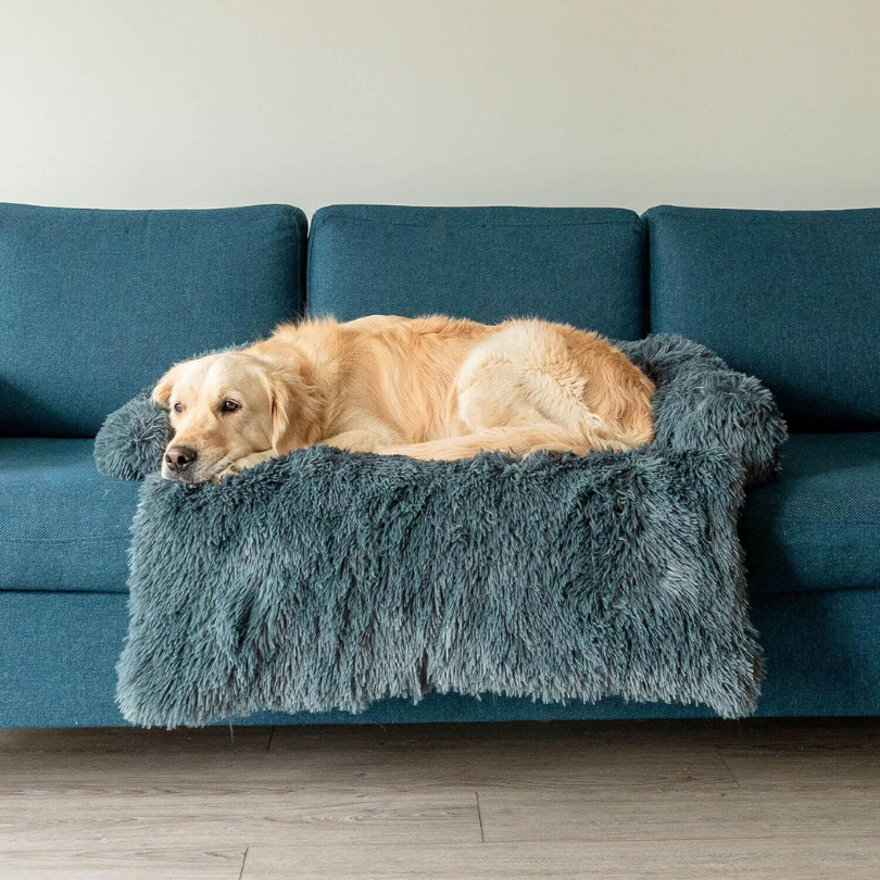 Soft Pet Couch Cover | Waterproof Faux Fur Pet Bed