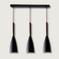 Sleek Black Wood Pendant Lighting Fixture - HappyKidMart