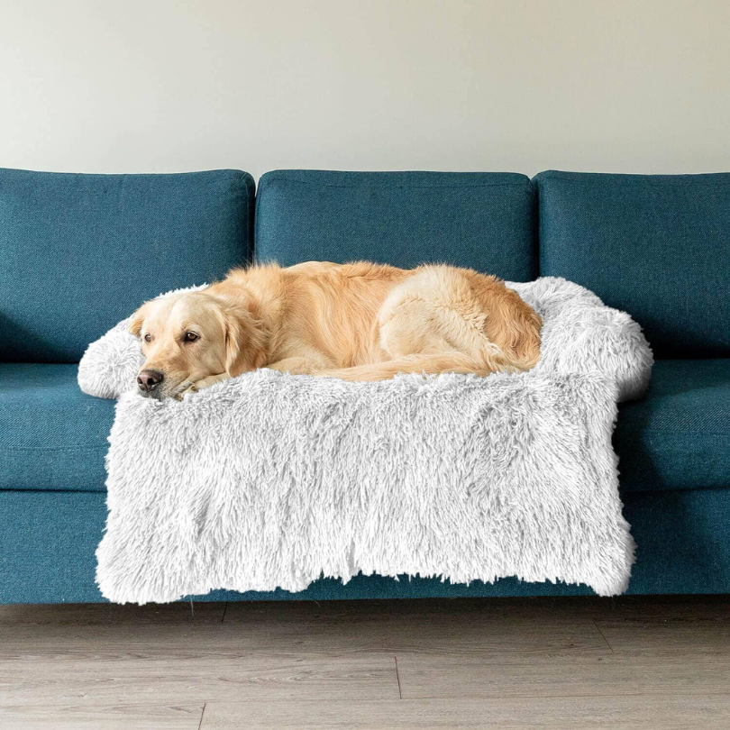 Soft Pet Couch Cover | Waterproof Faux Fur Pet Bed