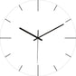 Stylish Wall Clock Blue Marble Neon Numbers