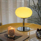 Stylish Desk Lamp | Rose Glass Shade Metal Base