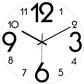 Stylish Wall Clock Blue Marble Neon Numbers
