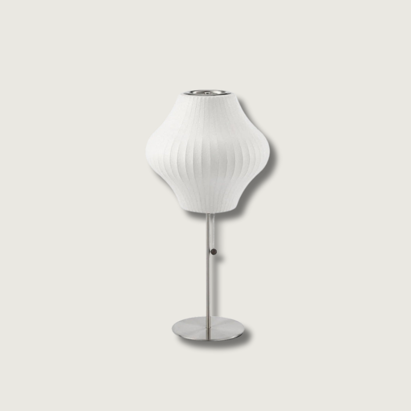 Contemporary White Glass Table Light - HappyKidMart