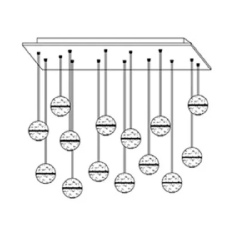 Luxurious Glass Drop Pendant Light