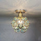 Beautiful Glass Pendant Light | Elegant Flower Shade - HappyKidMart