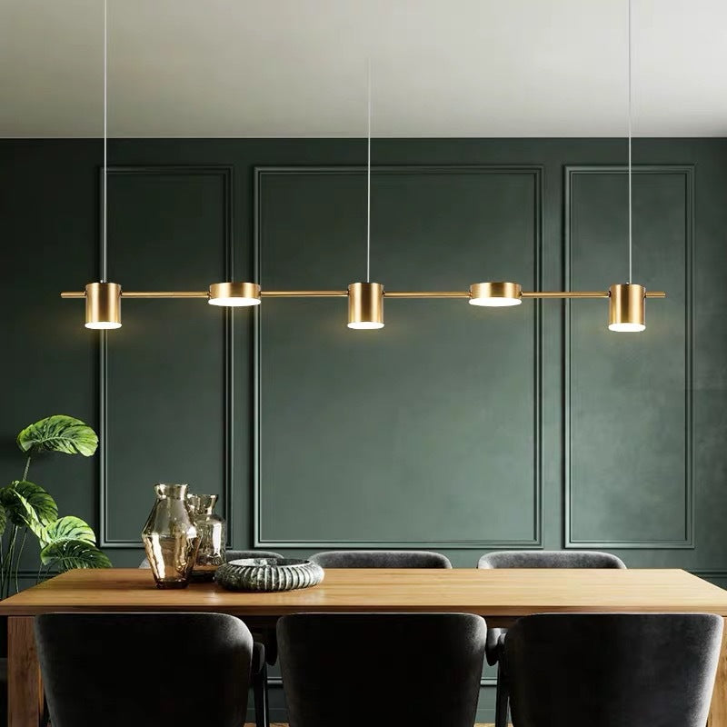 Sleek Brass Pendant Lighting Fixture - HappyKidMart