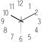 Stylish Wall Clock Blue Marble Neon Numbers