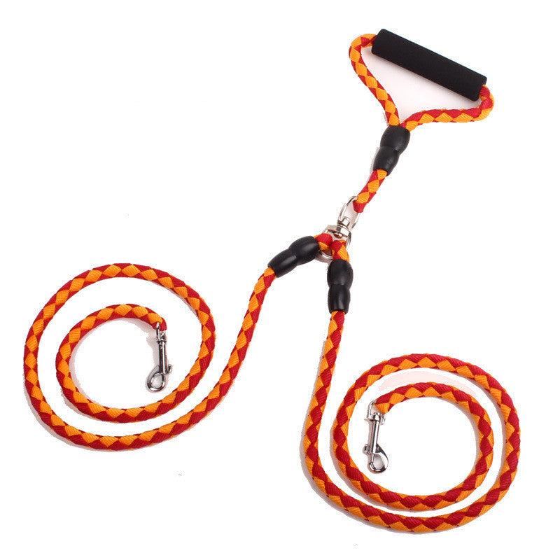 Durable Dual Dog Leash | Heavy Duty Tangle Free Lead