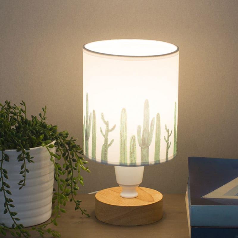 Rustic Wooden Table Lamp