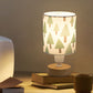 Rustic Wooden Table Lamp