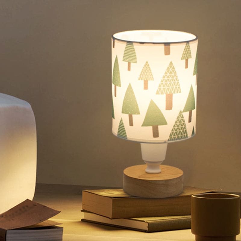 Rustic Wooden Table Lamp