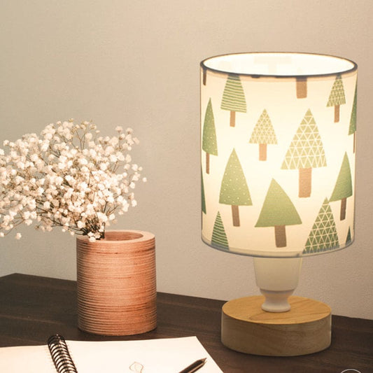 Rustic Wooden Table Lamp - HappyKidMart