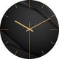 Stylish Wall Clock Blue Marble Neon Numbers