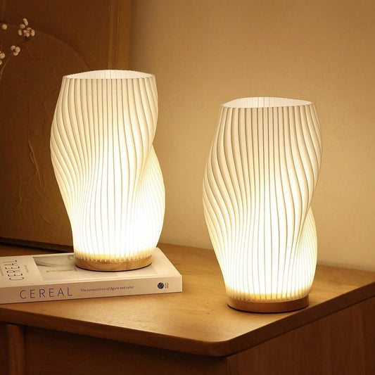 Stylish Ocean Table Lamp | Folded Shade Style - HappyKidMart