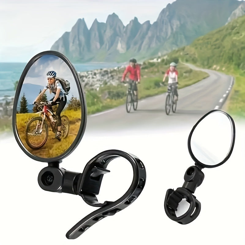 Clear Bike Rear View Mirrors Set of 2