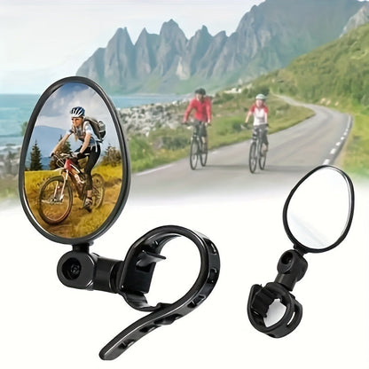 Clear Bike Rear View Mirrors Set of 2