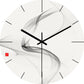 Stylish Wall Clock Blue Marble Neon Numbers