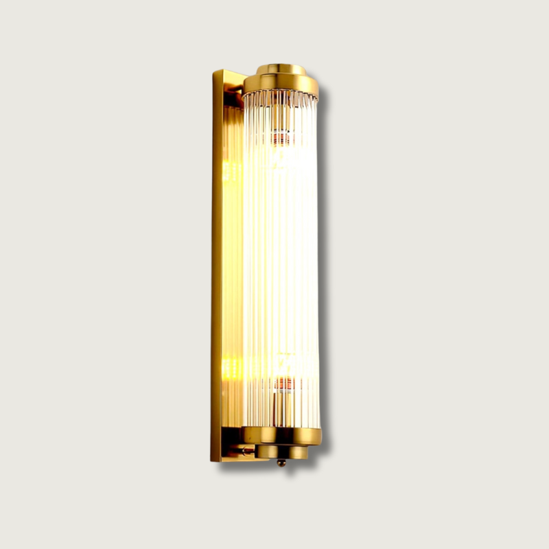 Vintage Glass Pendant Light Gold Tone - HappyKidMart