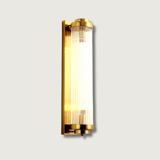 Vintage Glass Pendant Light Gold Tone - HappyKidMart
