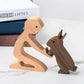 Rustic Wood Pet Figurines | Natural Dog Ornament Set