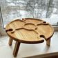 Compact Folding Wine Serving Table - HappyKidMart