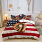 Classic Baseball Bed Set | Retro Glove Pattern - HappyKidMart