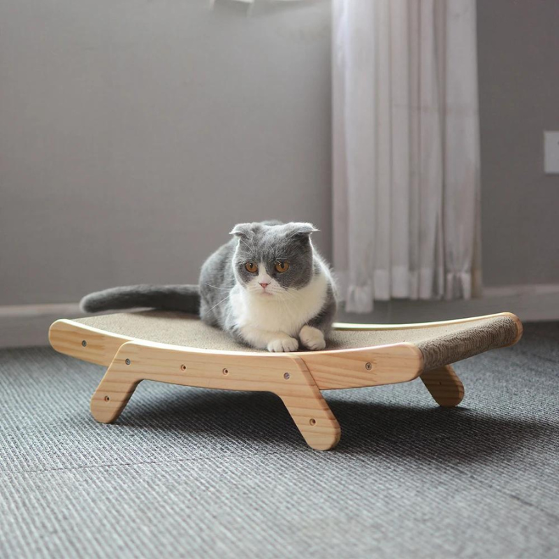 Cozy Pet Lounge Bed | Wooden Frame with Rope Mat - HappyKidMart