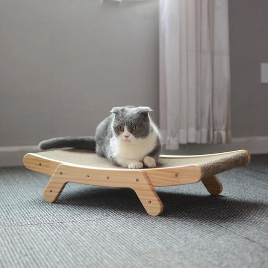Cozy Pet Lounge Bed | Wooden Frame with Rope Mat - HappyKidMart