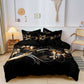 Elegant Black Floral Bedding Set - HappyKidMart