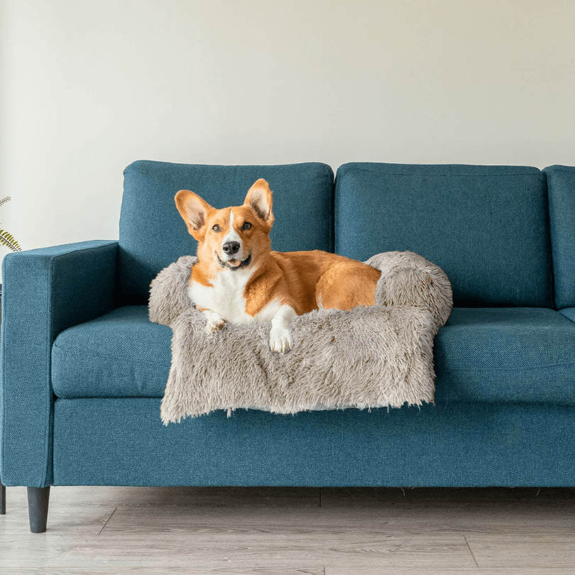 Soft Pet Couch Cover | Waterproof Faux Fur Pet Bed