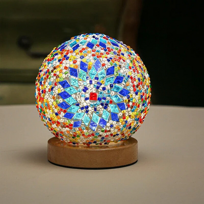 Colorful Glass Ball Table Lamp