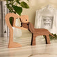 Rustic Wood Pet Figurines | Natural Dog Ornament Set