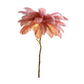 Soft Pink Feather Floor Lamp Gold Base