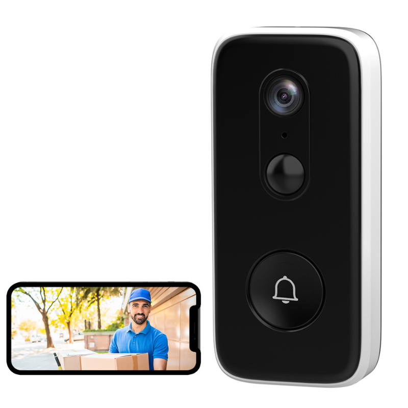 Wireless HD Security Doorbell with Clear Audio - HappyKidMart