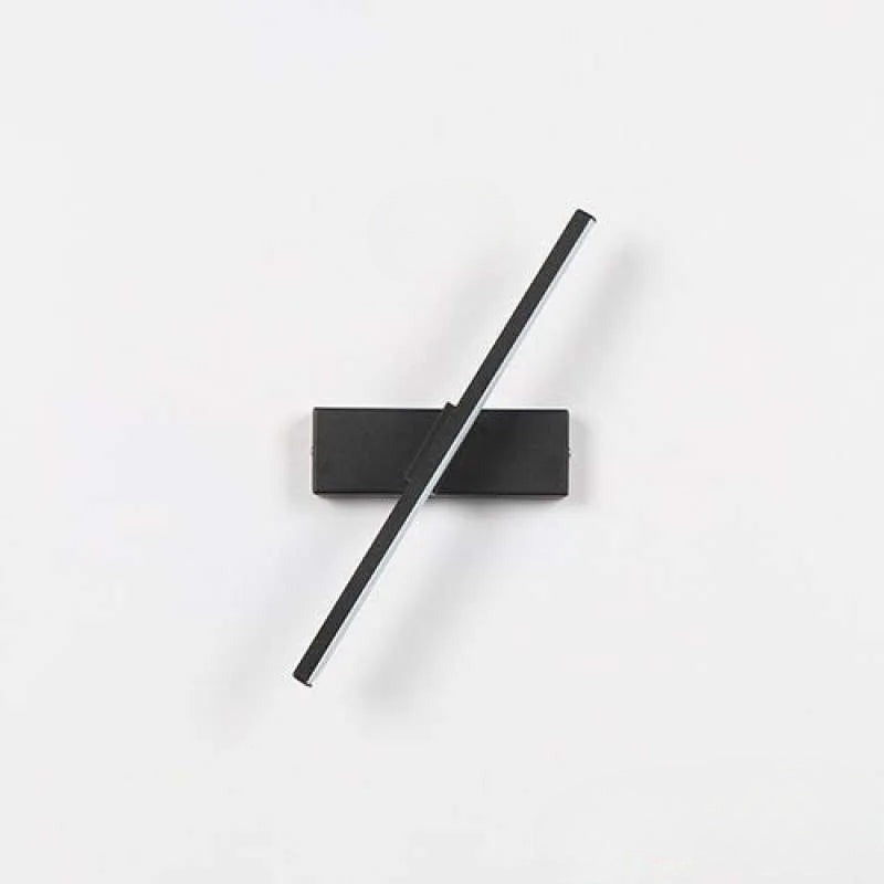 Sleek LED Rotating Wall Lamp | Black and Gold Finish