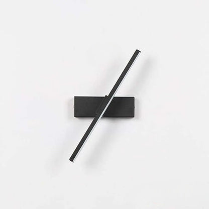 Sleek LED Rotating Wall Lamp | Black and Gold Finish