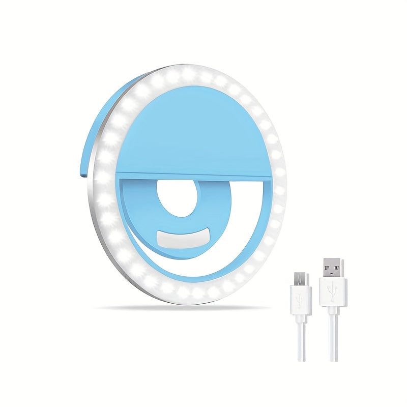 Compact LED Ring Light for Selfies