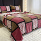 Plaid Soft Throw Blanket Teal Beige Check