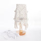 Bohemian Cotton Table Light | Wood Base