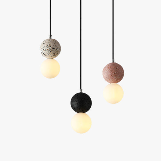 Stylish Pendant Light | Marble Glass Drop Shade - HappyKidMart