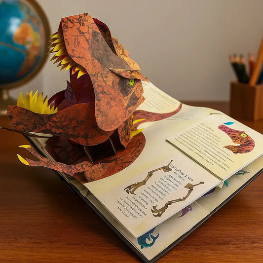 Fun Interactive 3D Dinosaur Pop Up Book - HappyKidMart