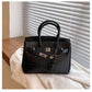 Rugged Leather Tote Bag | Reptile Print Adjustable Strap