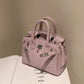 Rugged Leather Tote Bag | Reptile Print Adjustable Strap