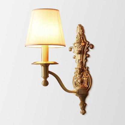 Contemporary Brass Bamboo Wall Light