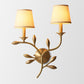 Contemporary Brass Bamboo Wall Light