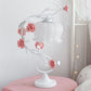 Elegant Table Lamp | Floral Pattern with Soft Glass Shade
